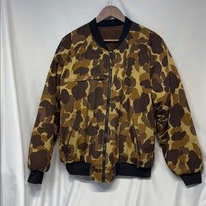 Rare Vintage Field & Stream Camo Waterproof Reversible Hunting Jacket, M